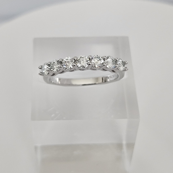 7 Stone Moissanite Ring - Picture 1 of 6